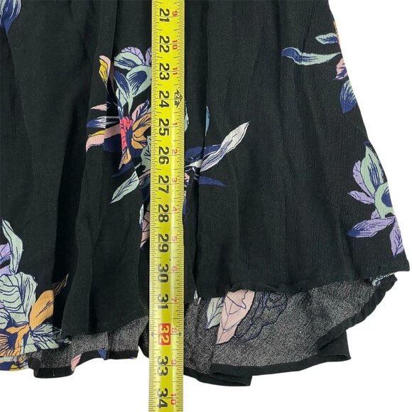 Free People Tree Swing Tunic Womens Size L Night Combo Black Floral Fairy NWT - Picture 7 of 9